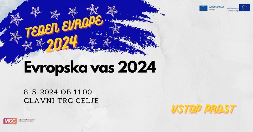 Teden Evrope 2024: sodelovanje na Evropski vasi