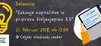 Iskanje zaposlitve in priprava življenjepisa 3.0