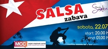 Salsa zabava s plesno šolo Samba