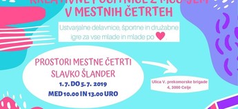 Kreativne MCC-jeve počitnice v MČ Slavko Šlander