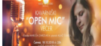 Kavarniški ''OPEN MIC'' večer 