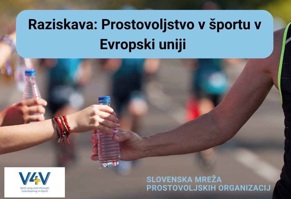 Raziskava prostovoljstvo v športu v Evropi: realnost, priložnosti in izzivi