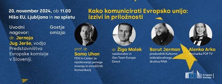 Kako komunicirati Evropsko unijo – izzivi in priložnosti