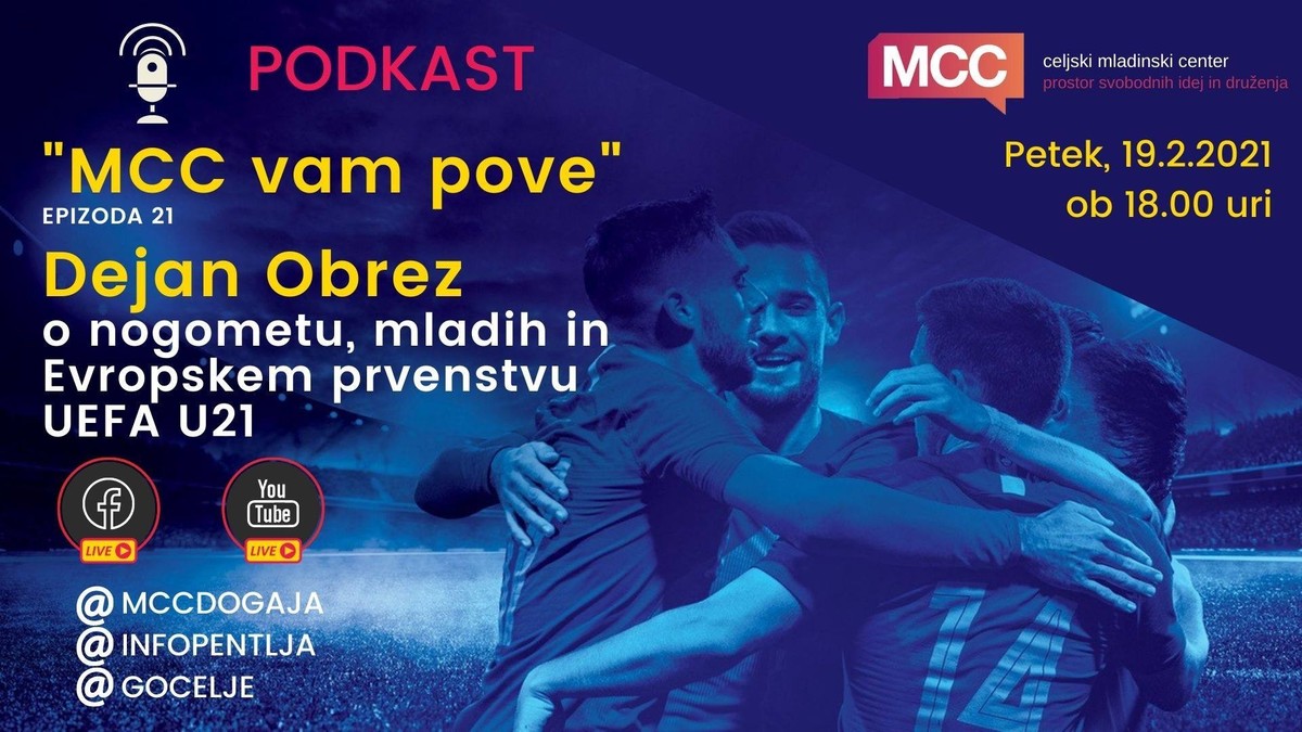 MCC vam pove: Podkast z Dejanom Obrezom, o mladih, nogometu in Evropskem prvenstvu UEFA U21