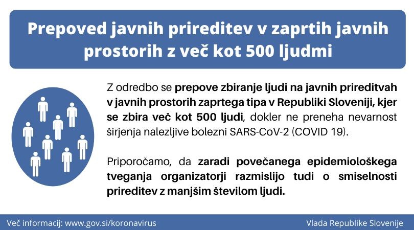 Javne prireditve v MCC-ju v času omejevanja le teh