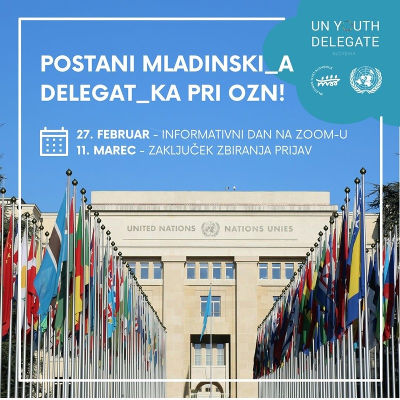 Postani Mladinski delegat pri OZN