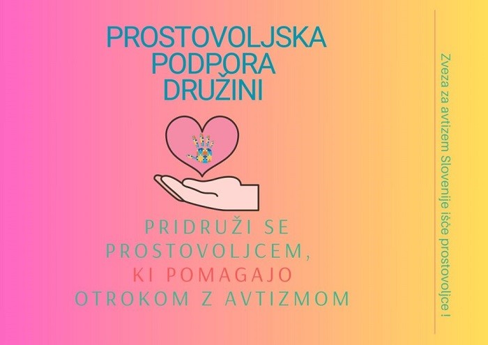 Prostovoljska podpora družinam otrok z avtizmom