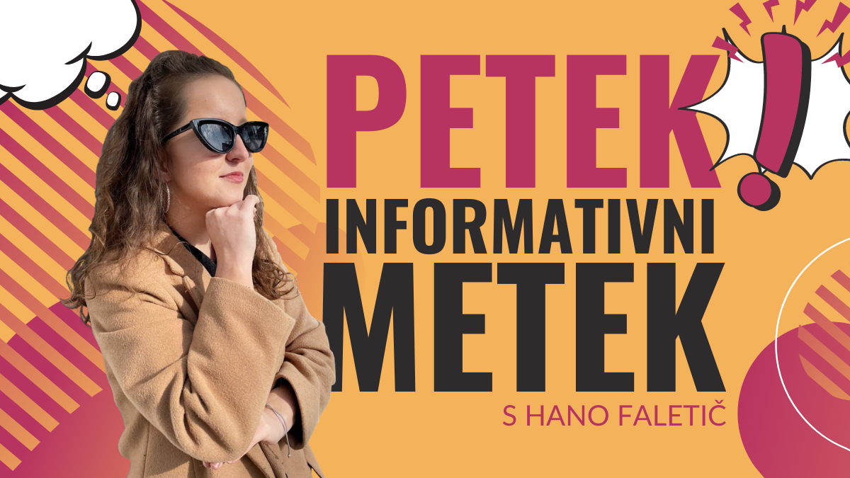 Petek - informativni metek, 12.3.2021