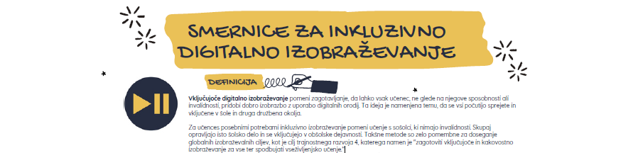 Smernice za inkluzivno digitalno izobraževanje