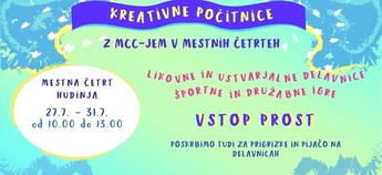 MCC-jeve kreativne počitnice v Mestni četrti Hudnija