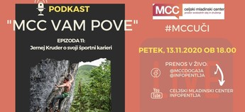 MCC vam pove: Podkast z Jernejem Kruderjem o njegovi športni karieri