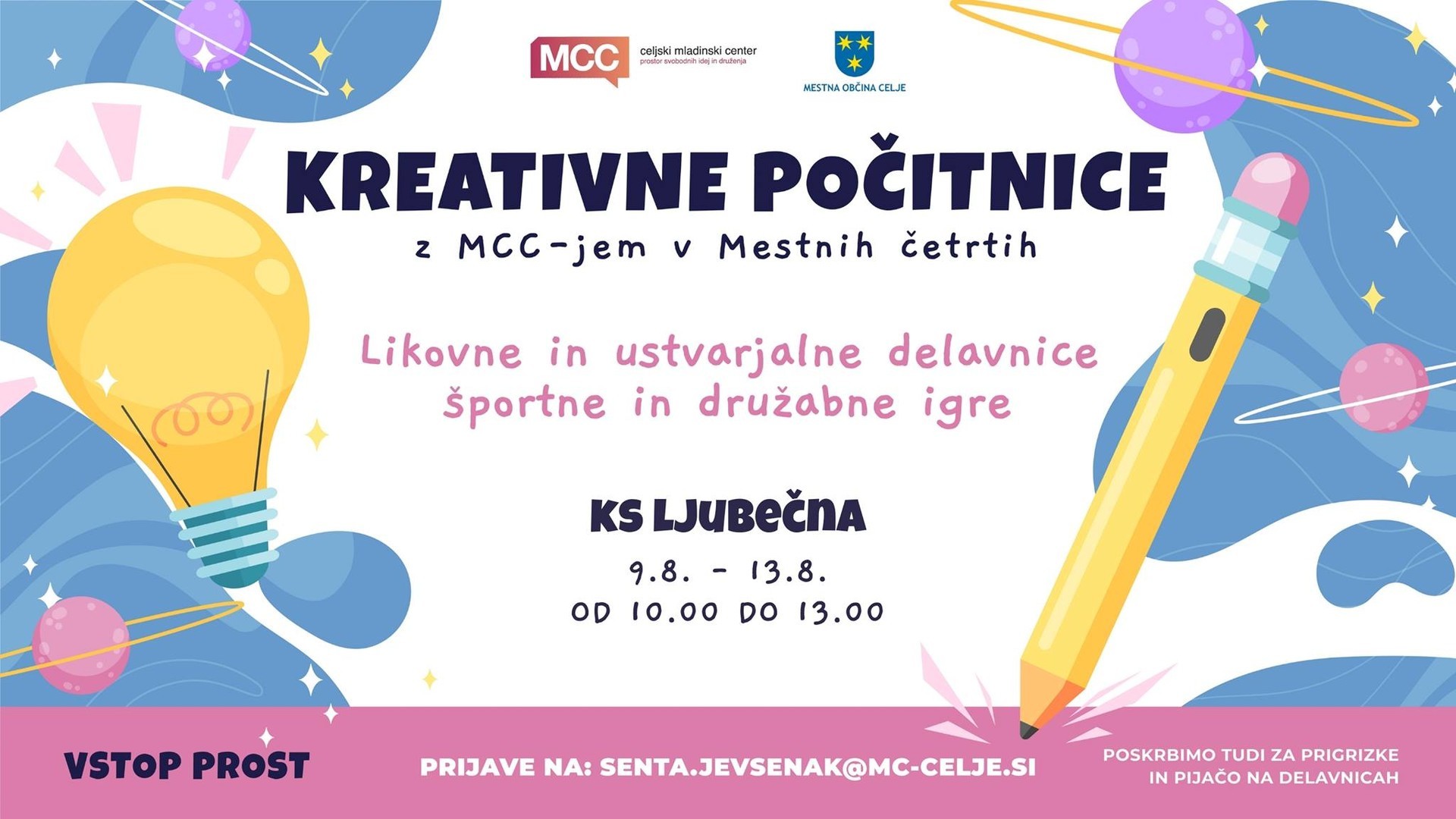 MCC-jeve kreativne počitnice v KS Ljubečna