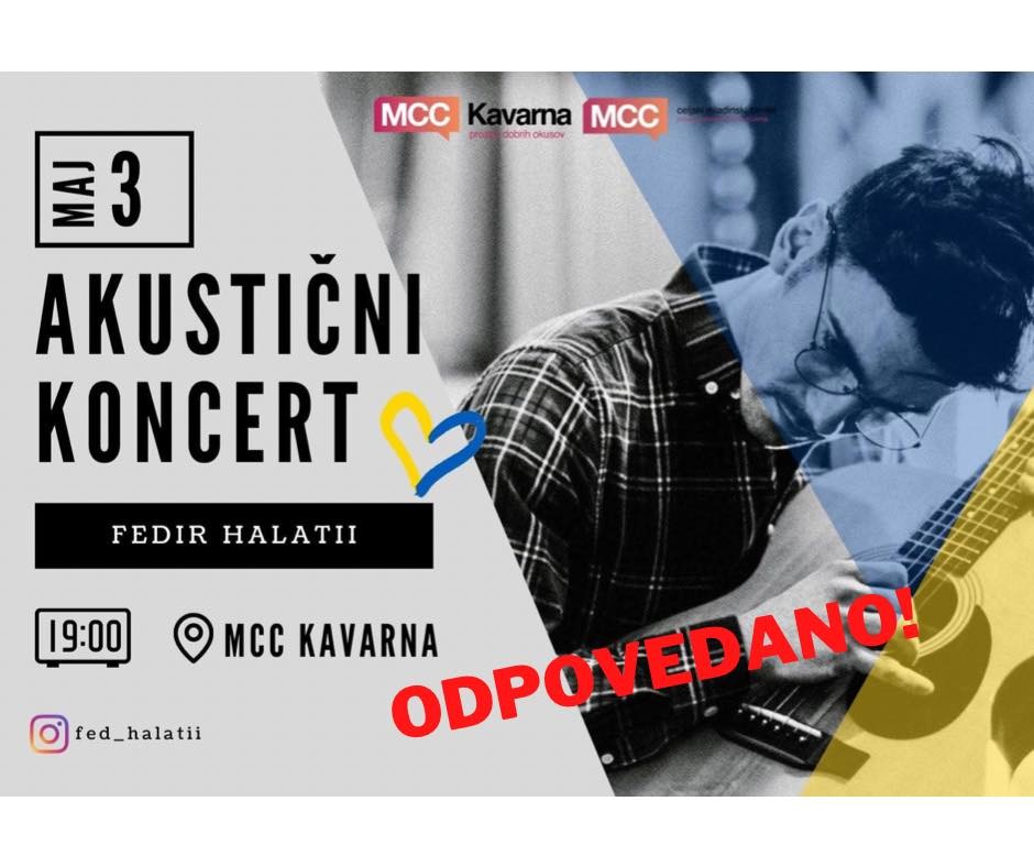 Akustični koncert: Fedir Halatii - ODPOVEDANO