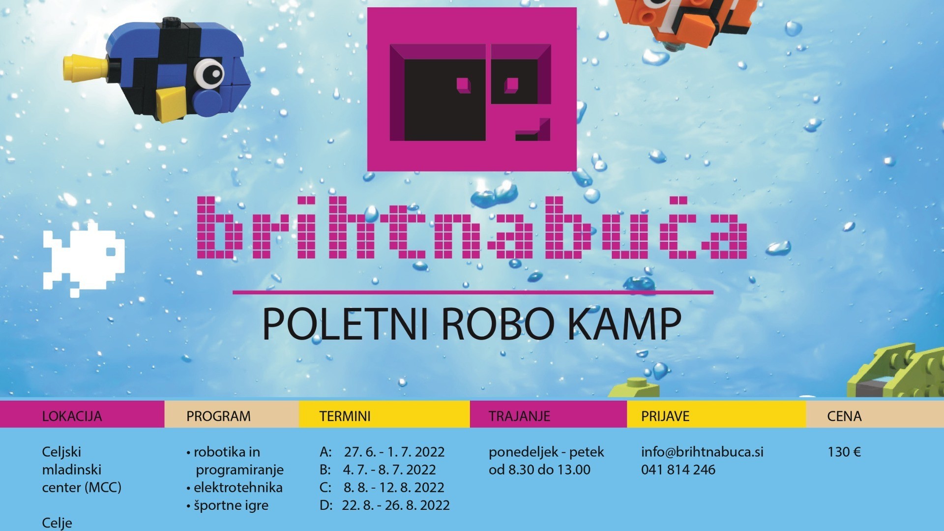 Poletni ROBO KAMP v MCC - 2. teden