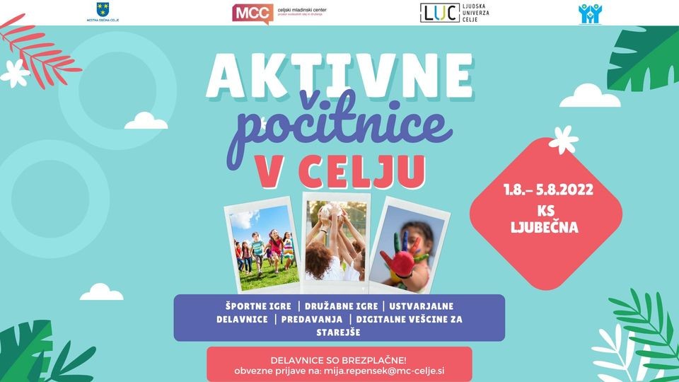 Aktivne počitnice v Celju: Krajevna skupnost Ljubečna