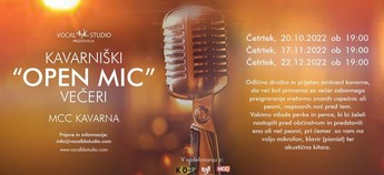 Kavarniški Open Mic večer