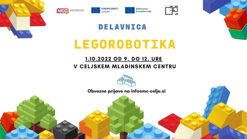 Brezplačna delavnica LEGO ROBOTIKE - PRIJAVE ZAPRTE