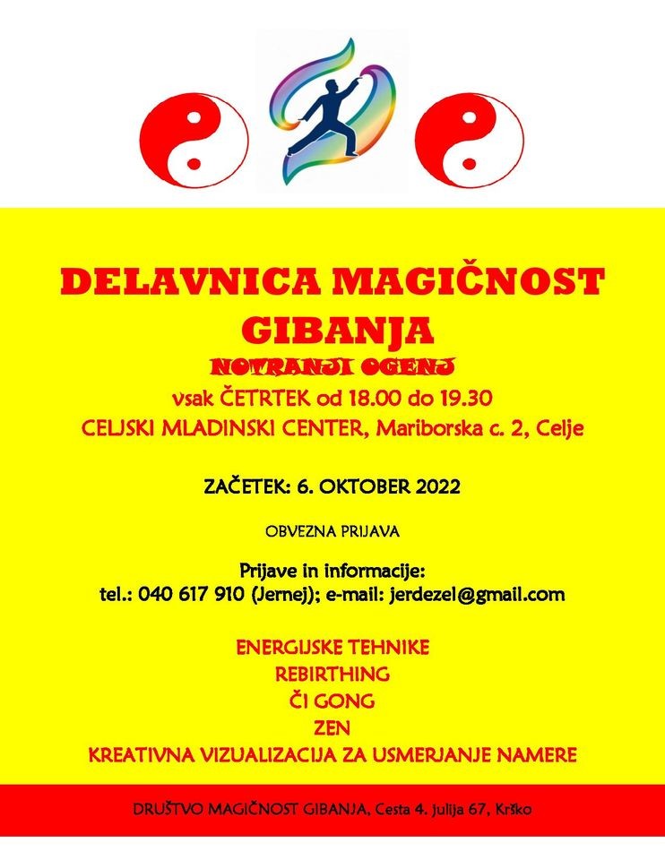 DELAVNICA: Magičnost gibanja