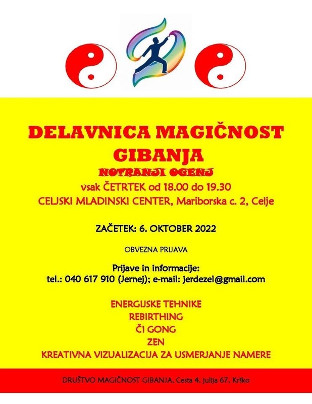 DELAVNICA: Magičnost gibanja