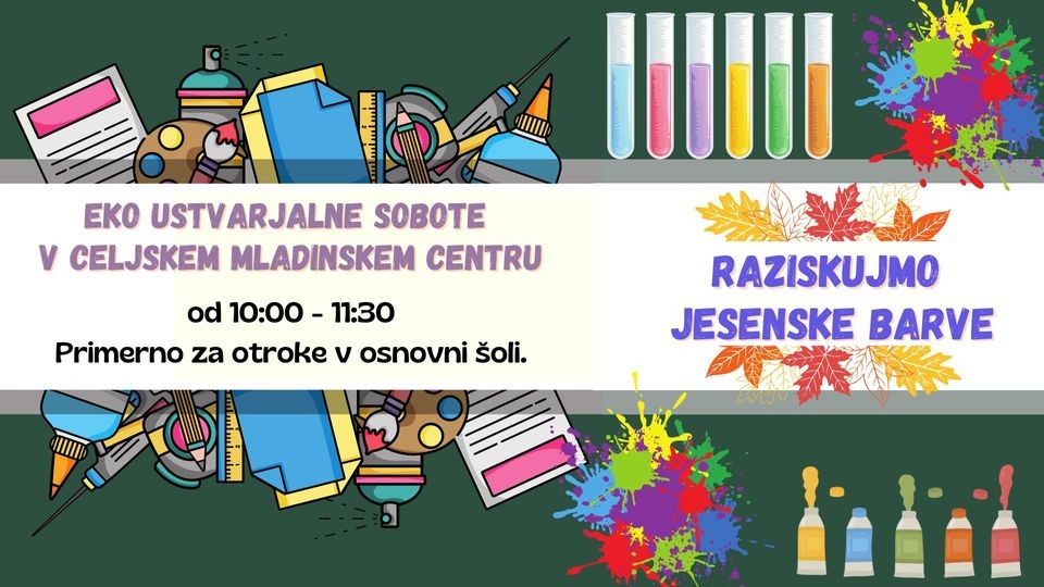 Eko ustvarjalne sobote: Raziskujmo jesenske barve