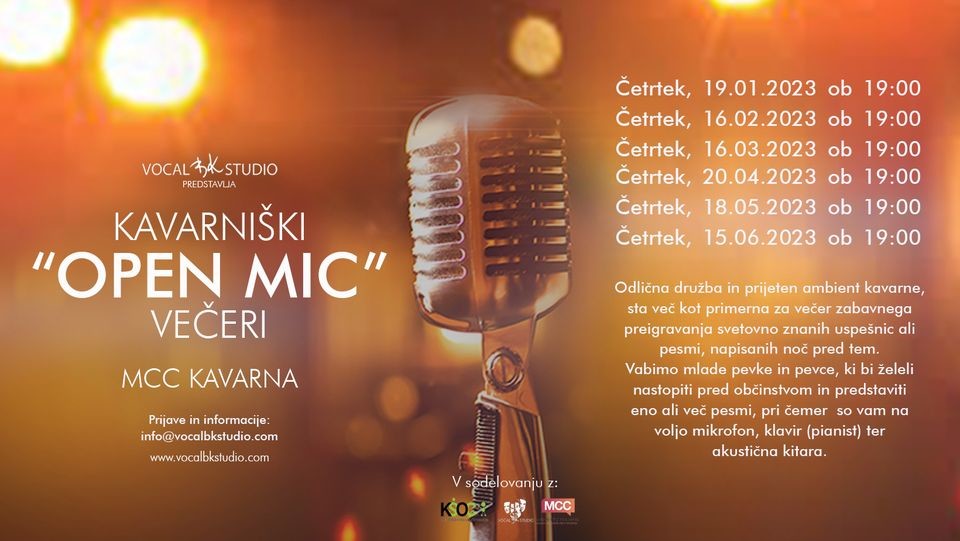 KAVARNIŠKI OPEN MIC VEČER