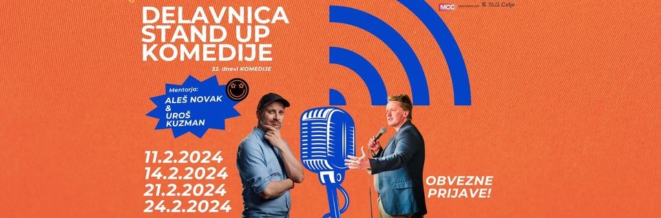 32. Dnevi komedije: Delavnica stand-up komedije