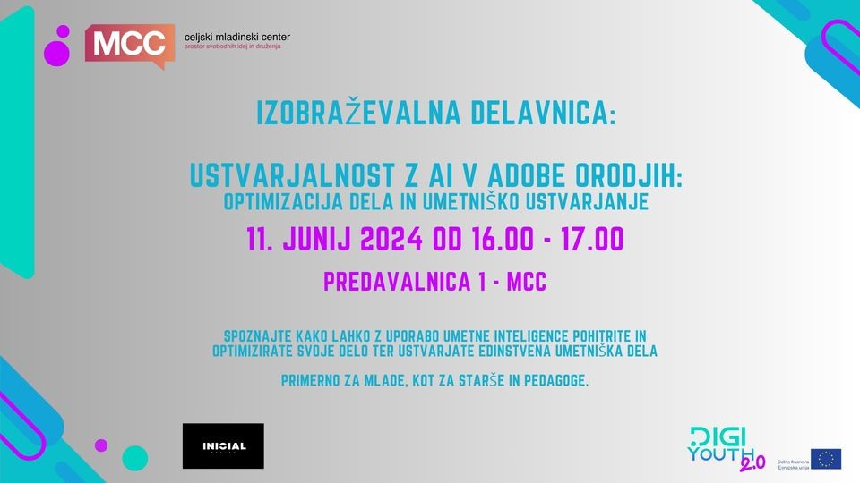 Izobraževalna delavnica: Ustvarjalnost z AI v Adobe 