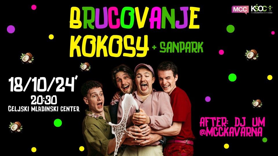 BRUCOVANJE v MCC: Kokosy + Sanpark (+ after z DJ UP)