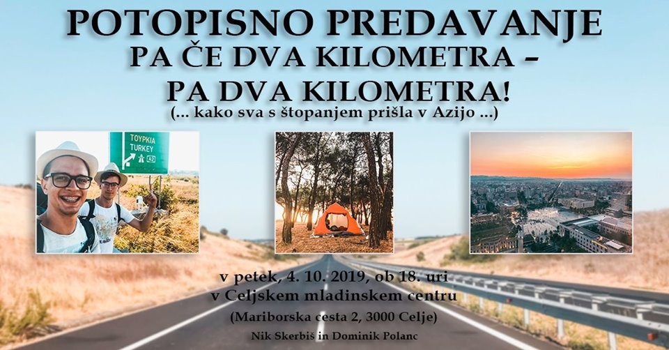 Potopisno predavanje: Pa če dva kilometra - pa dva kilometra!