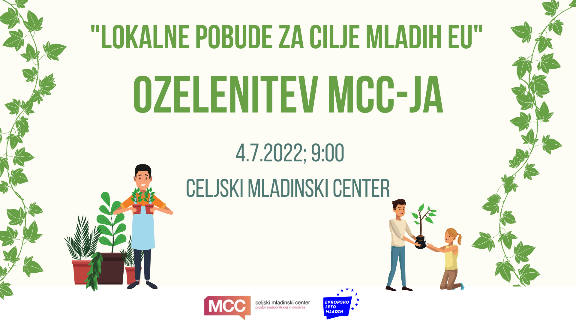 Lokalne pobude za cilje mladih EU: Ozelenitev MCC-ja