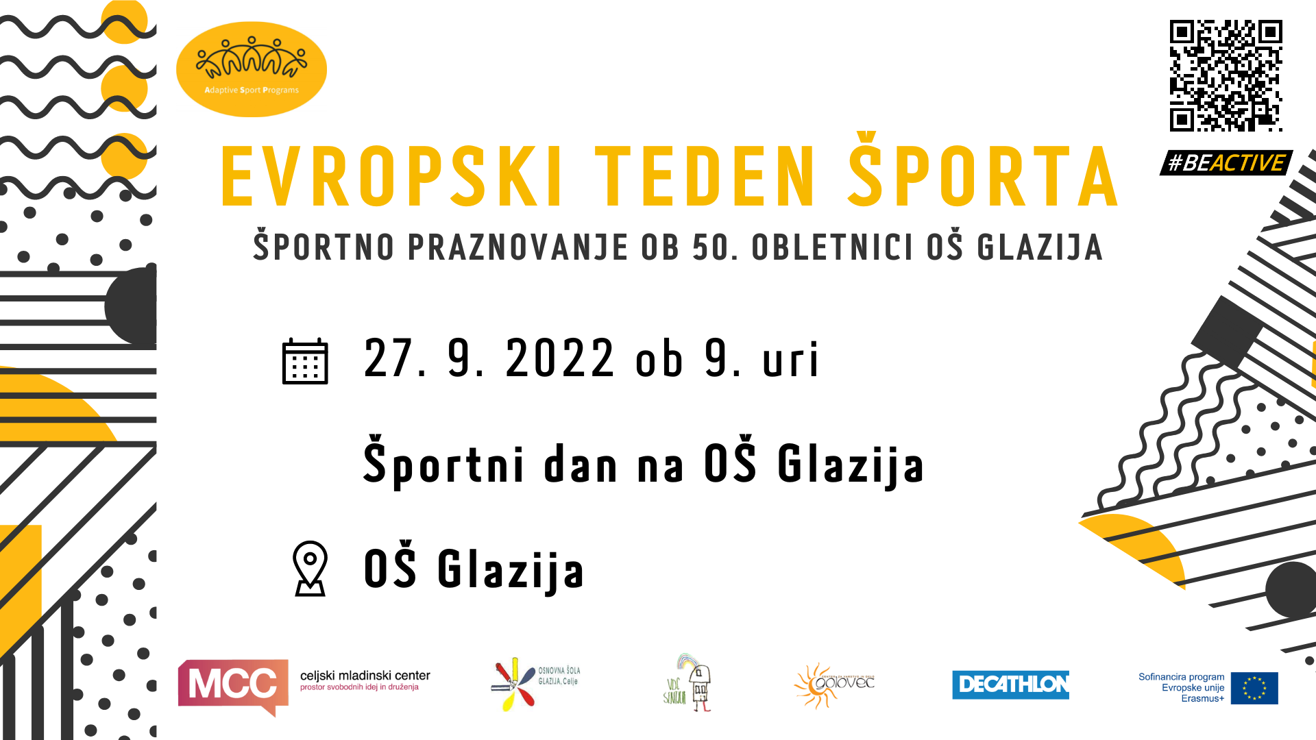 ETŠ 2022: Športni dan na OŠ Glazija