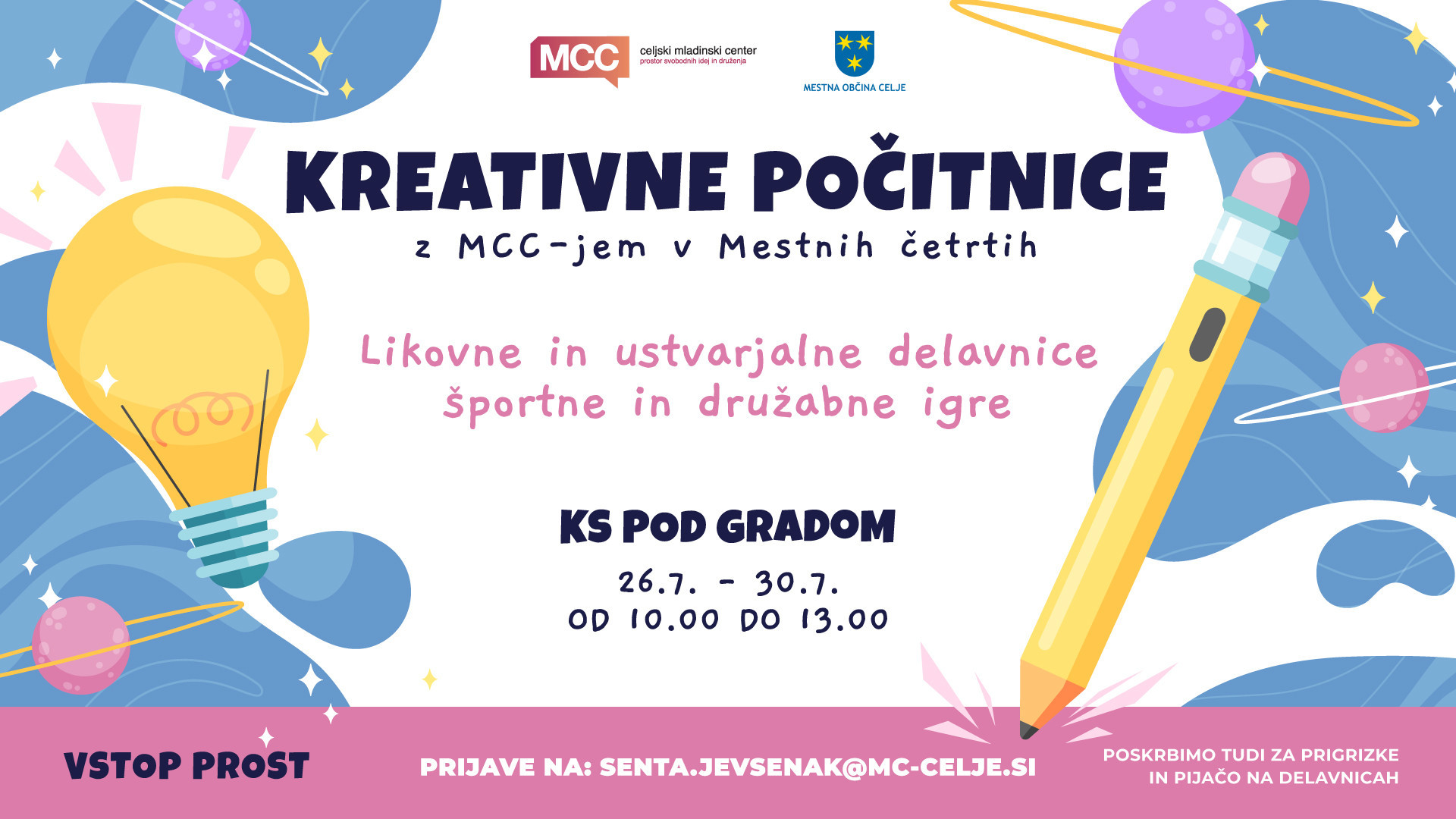 MCC-jeve kreativne počitnice v KS Pod gradom