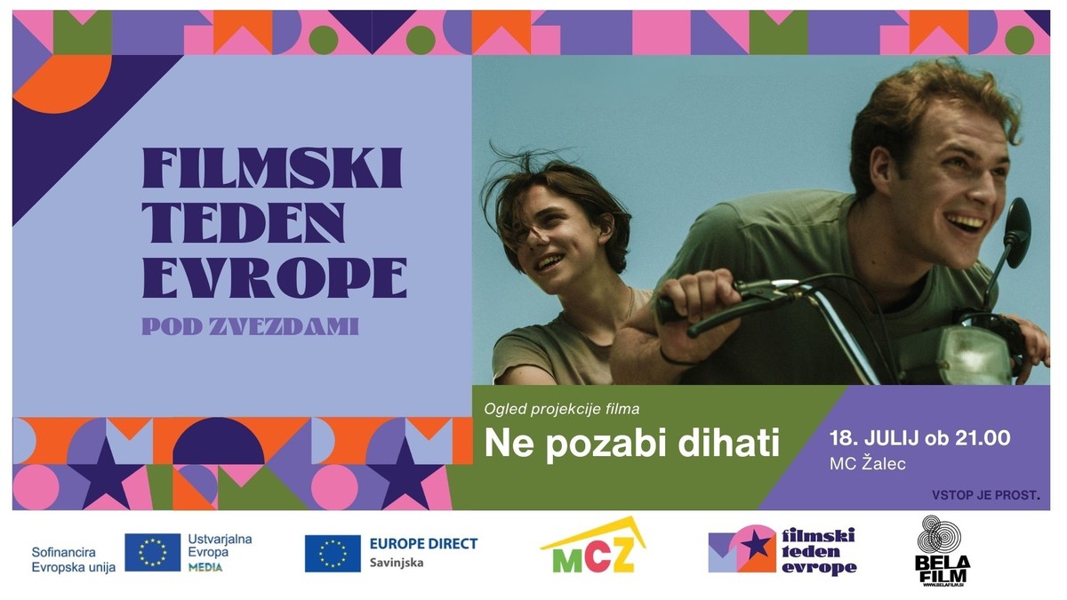 Filmski teden Evrope 2024: Na pozabi dihati (MC Žalec)