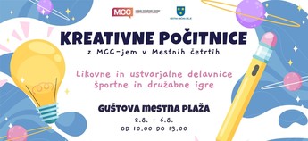 MCC-jeve kreativne počitnice na Guštovi mestni plaži