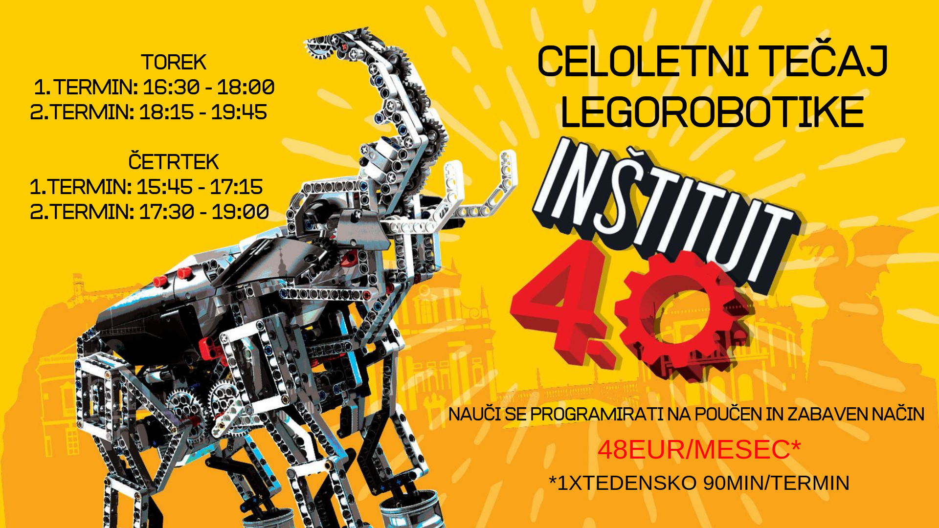 Tečaj LEGO robotike - ČETRTEK