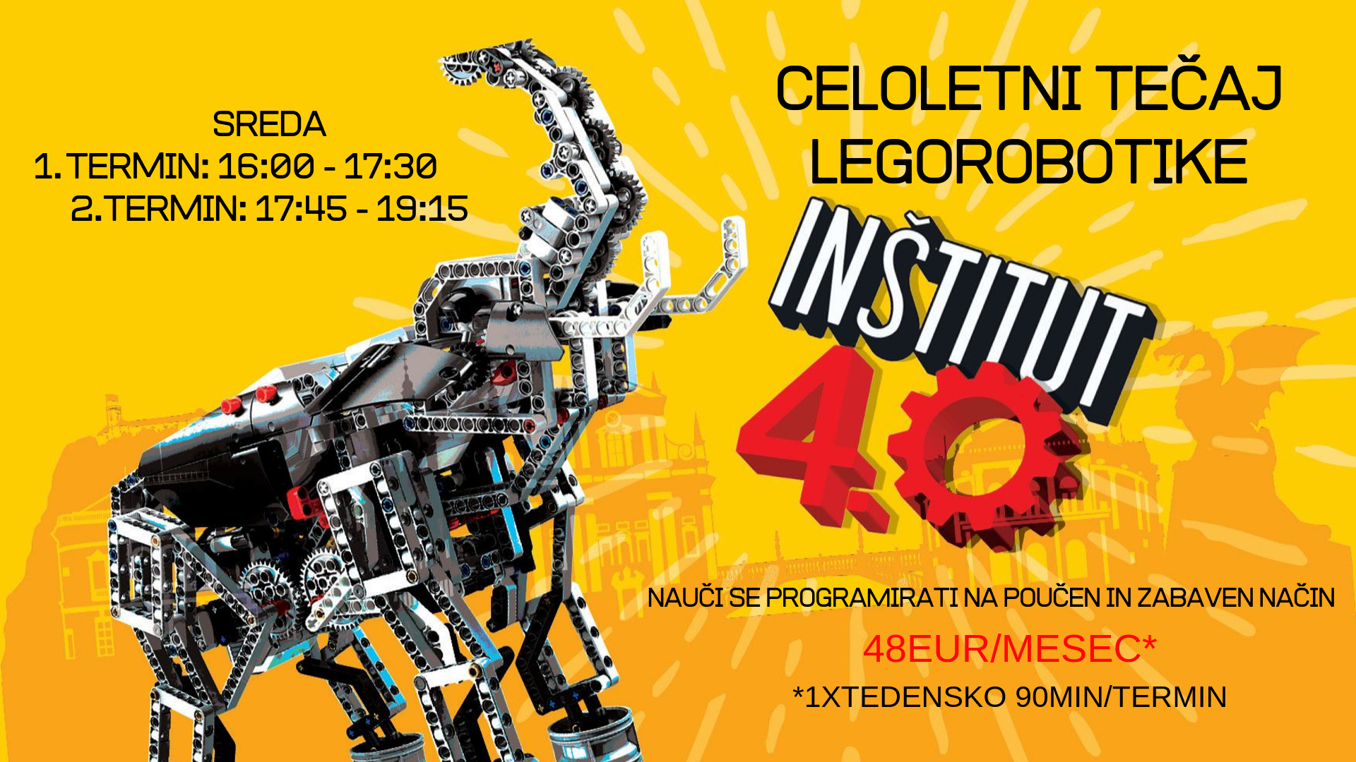 Tečaj LEGO robotike - SREDA - ODPOVEDANO