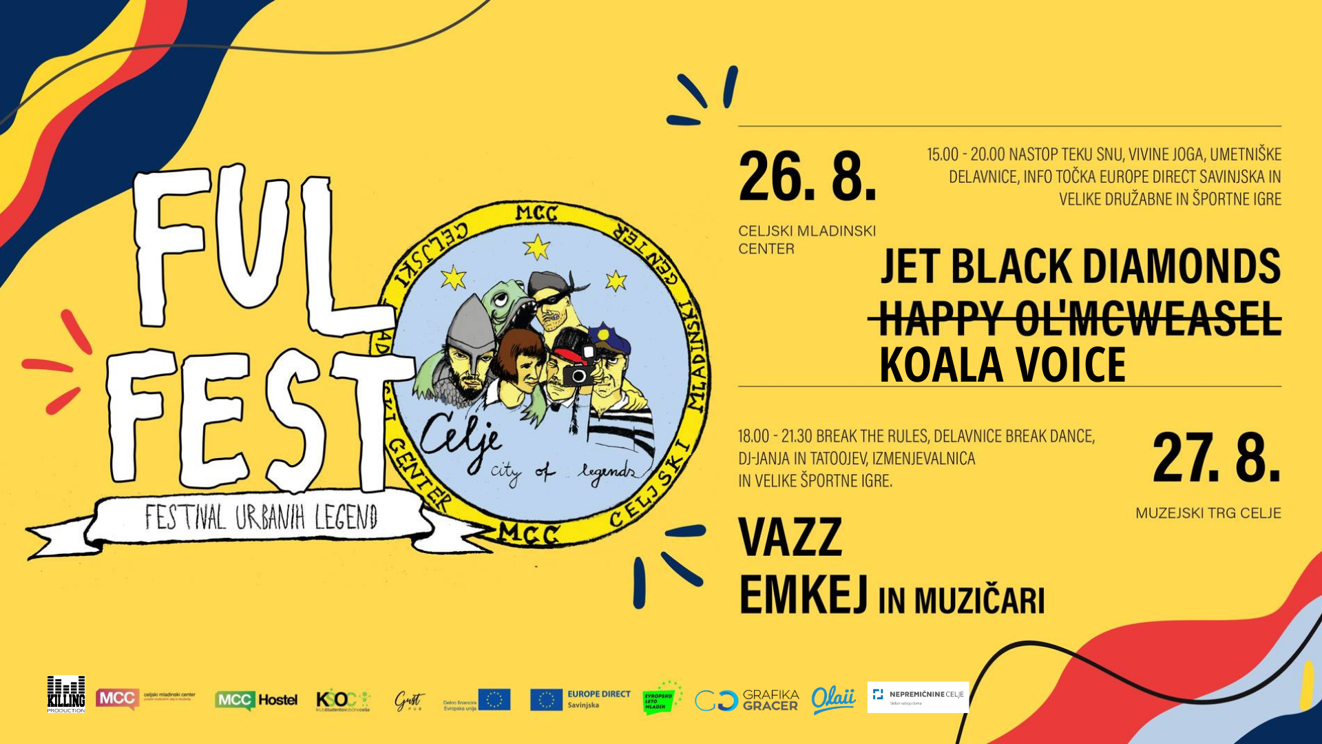 FUL FEST - 1. dan : JET BLACK DIAMONDS & KOALA VOICE