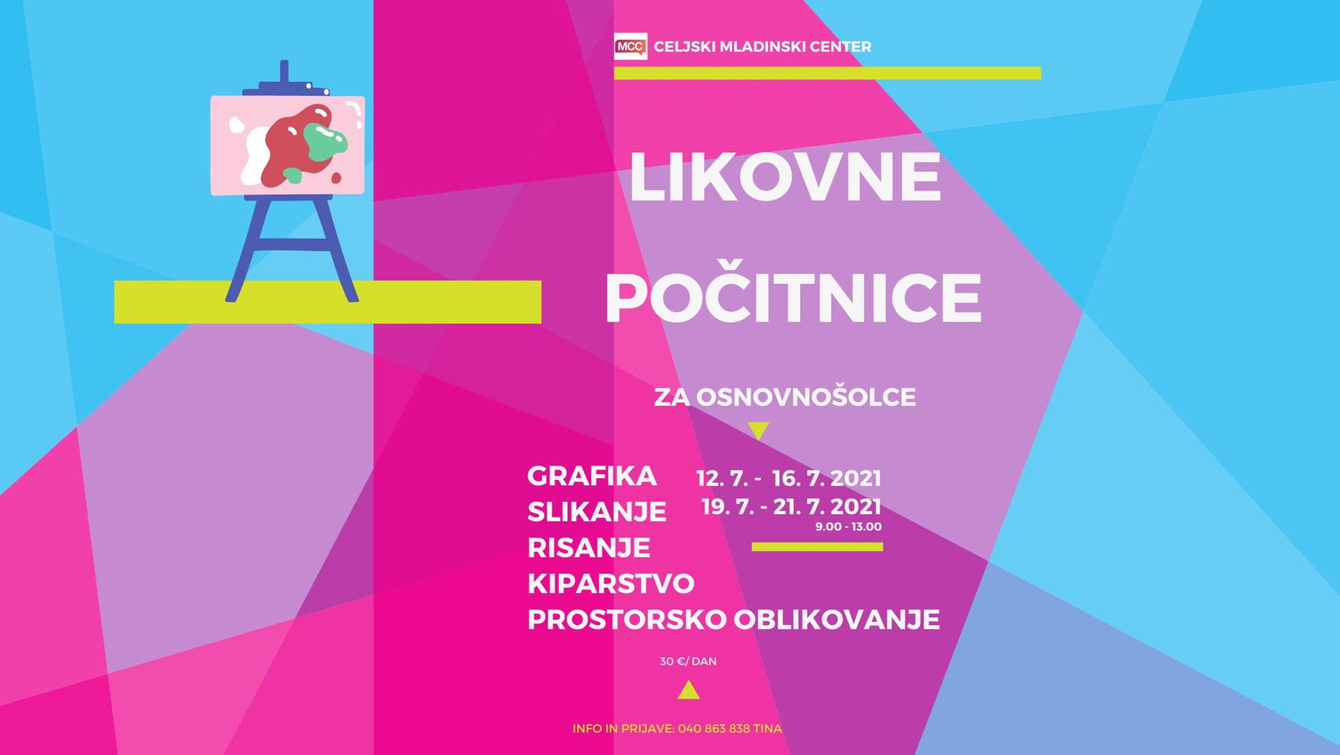 Likovne počitnice za osnovnošolce