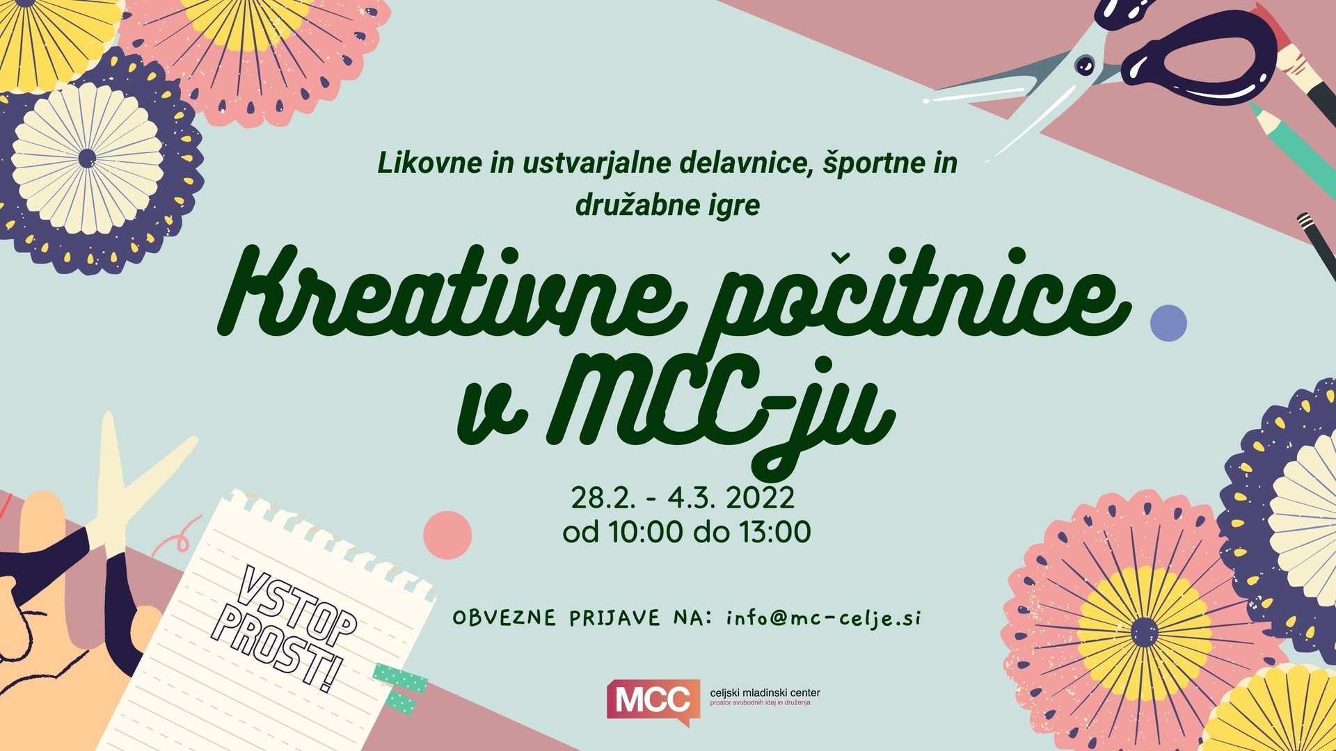 Zimske kreativne počitnice v MCC-ju