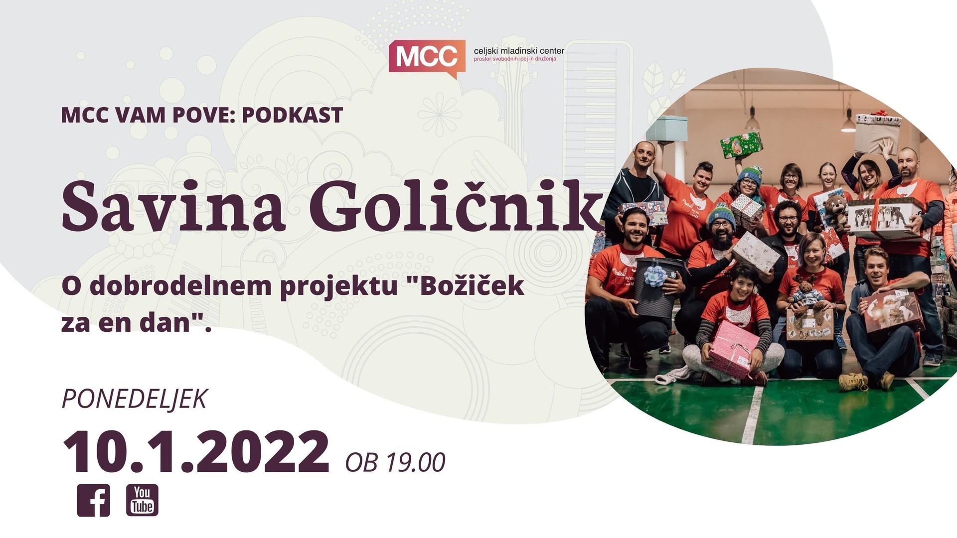 MCC vam pove podkast: Savina Goličnik (Božiček za en dan)