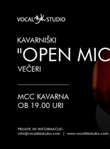 Kavarniški OPEN MIC večer