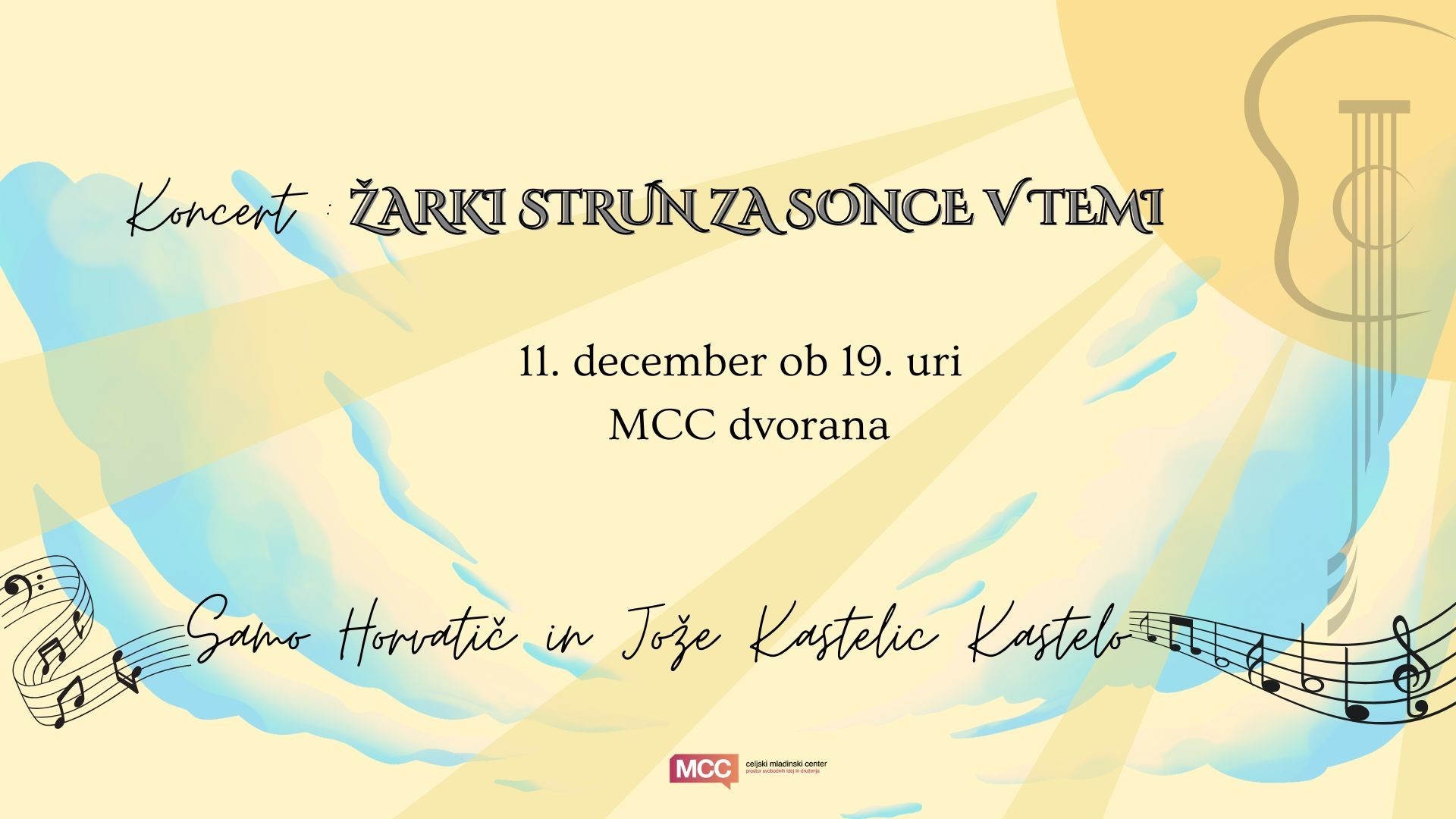 Koncert: Žarki strun za sonce v temi