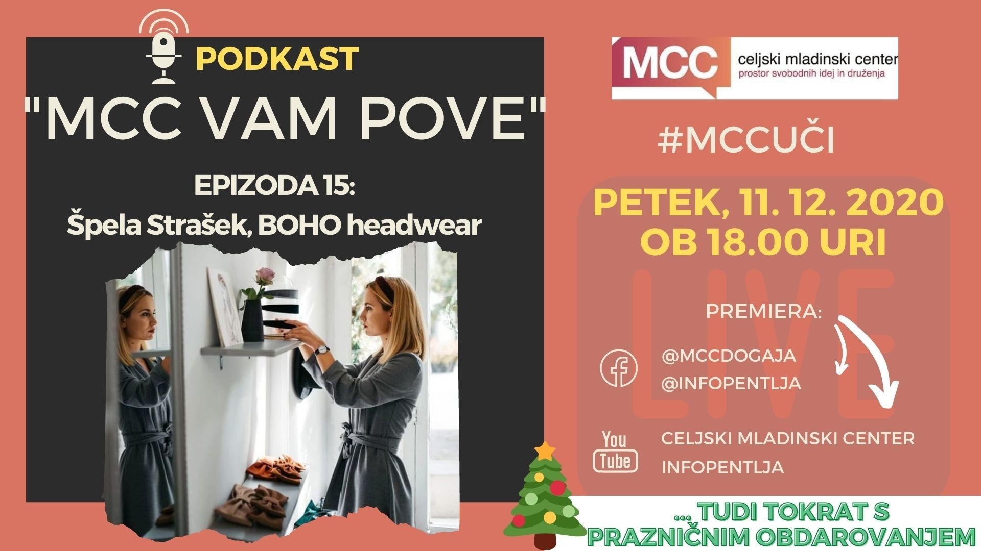 MCC vam pove: Podkast s Špelo Strašek (BOHO headwear)