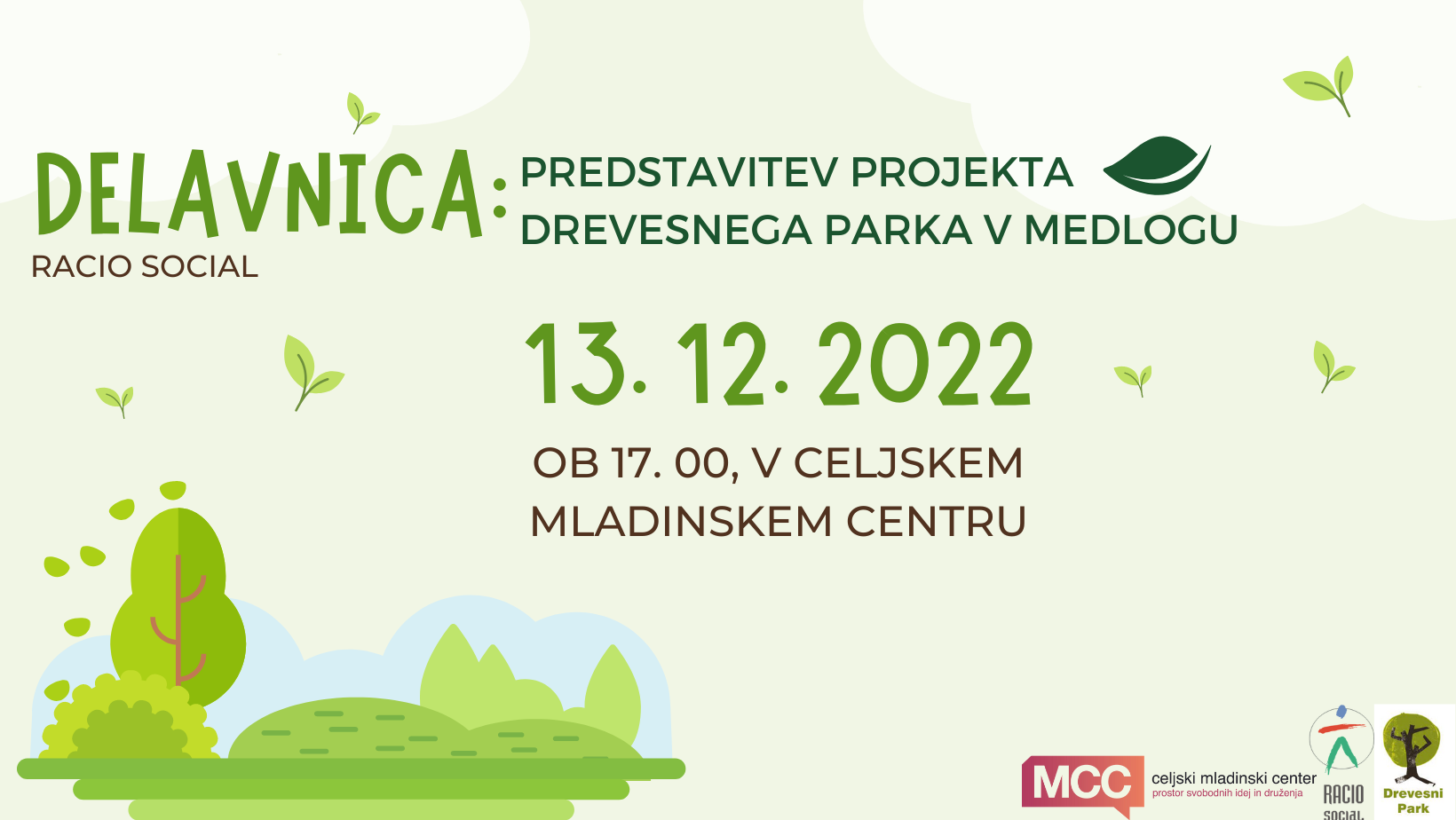 DELAVNICA: Predstavitev projekta drevesnega parka v Medlogu