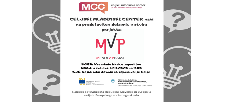 Predstavitev projekta MVP - Mladi v praksi - ODPOVEDANO!