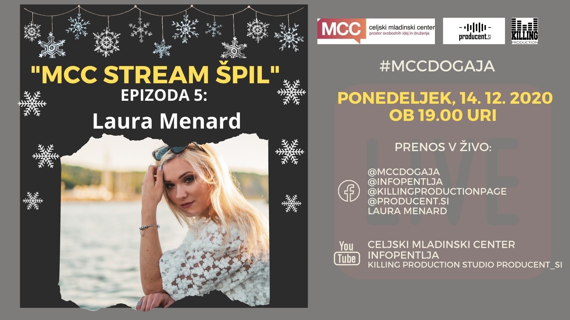 MCC stream ŠPIL - Laura Menard