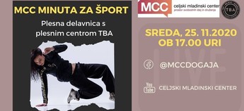 MCC minuta za šport - Plesna delavnica s plesnim centrom TBA