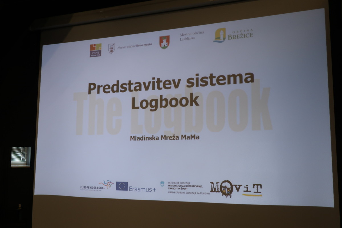 Predstavitev orodja za beleženje mladinskega dela Logbook, 8.11.2019