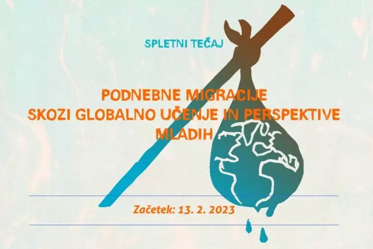 Spletni tečaj o podnebnih migracijah in globalnem učenju