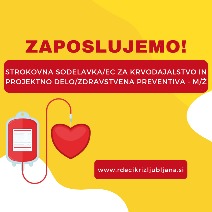 RKS–OZ Ljubljana išče strokovnega sodelavca